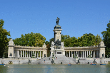 Parque el retiro en Madrid