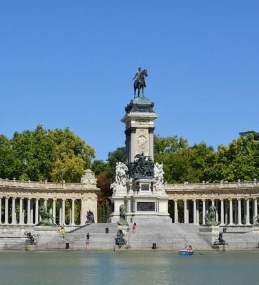 Parque el retiro en Madrid