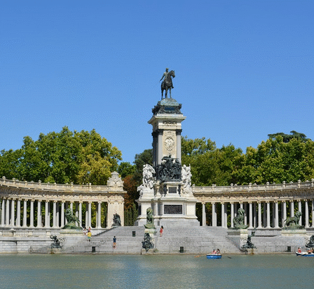 Parque el retiro en Madrid