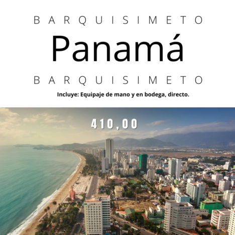 Vuelo Barquisimeto Panamá Barquisimeto